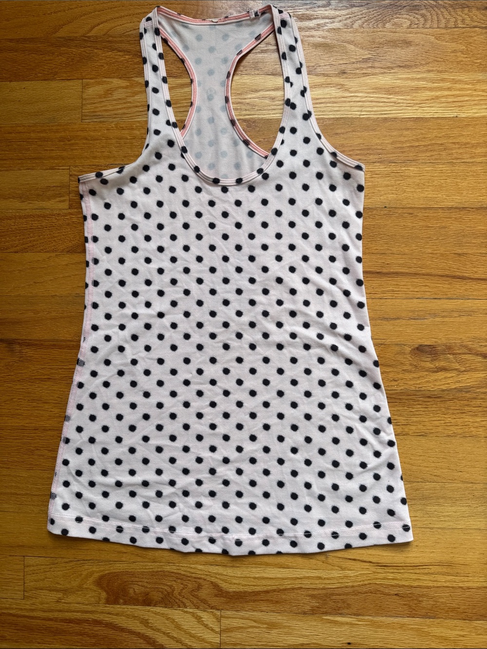 Lulemon Women’s Pink Polka Dot Racerback Workout Top